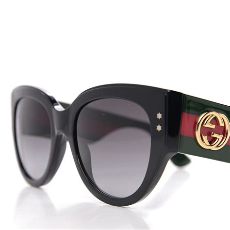 3864 occhiali gucci|GUCCI Acetate Oversized Rectangle Frame Web Sunglasses .